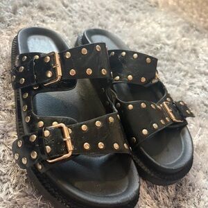 ASOS Black Studded Sandals